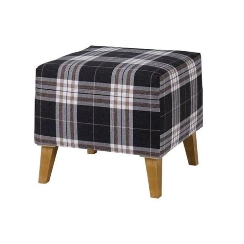 Pouf Etrmoru 113, Gris, Tapisserie, 45x51x51cm