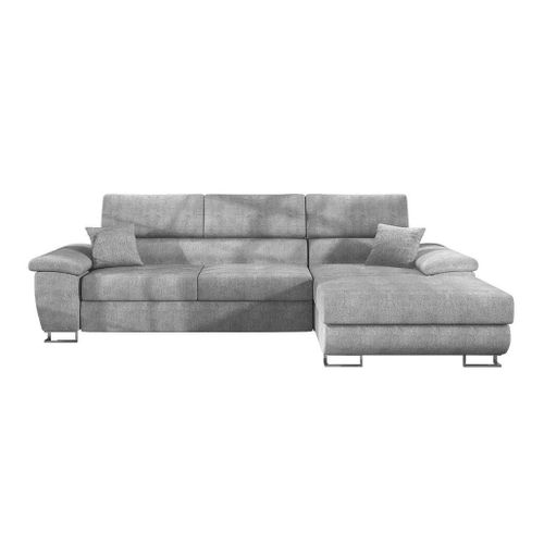 Canapé D'angle Comfivo 192, Gris, Fonction De Couchage, 275x170x71cm