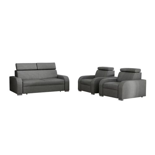 Ensemble De Canapés Etrcala 106, Fonction De Couchage, Gris