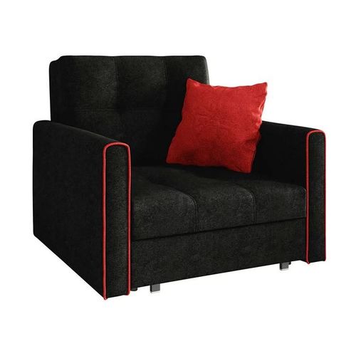 Fauteuil Columbus 104, Noir, Tapisserie, 85x103x98cm