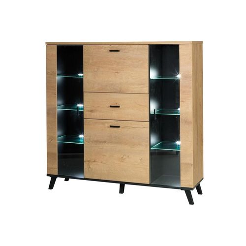 Commode Talsere 102, Avec Tiroirs Et Portes, Nombre De Tiroirs: 1