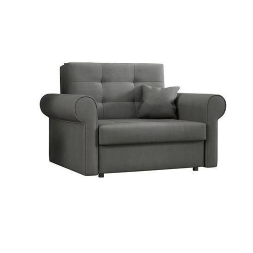 Fauteuil Columbus 127, Gris, Tapisserie, 85x116x98cm