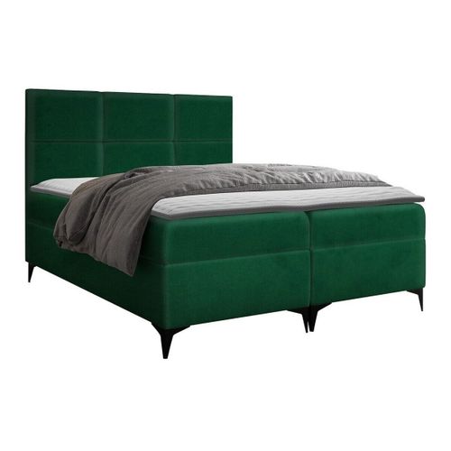 Lit Continental Baltimore 133, Double, Vert, Tapisserie, 144x208x115cm