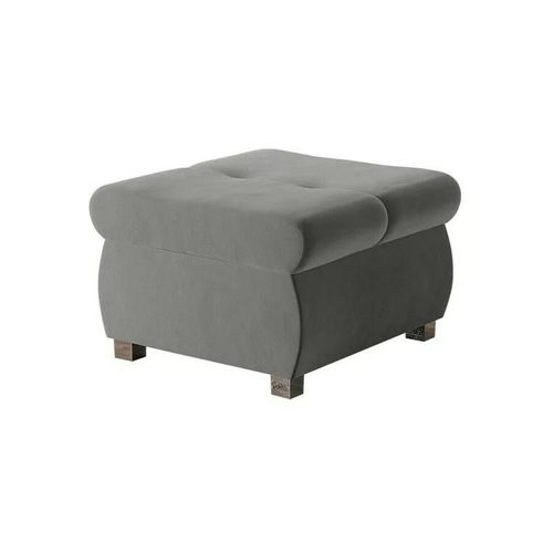 Pouf Comfivo 122, Gris, Tapisserie, 39x60x60cm