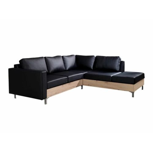 Canapé D'angle Providence 140, Noir, Fonction De Couchage