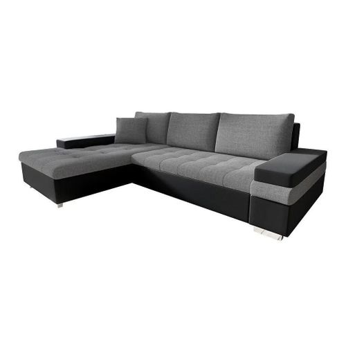 Canapé D'angle Comfivo 121, Gris, Fonction De Couchage, 274x182x83cm