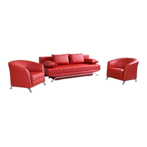 Ensemble De Canapés Providence 102, Fonction De Couchage, Rouge