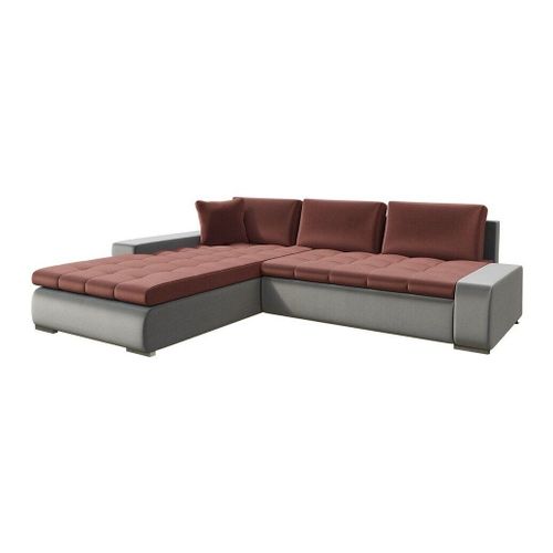 Canapé D'angle Comfivo 147, Rouge, Fonction De Couchage, 302x213x80cm