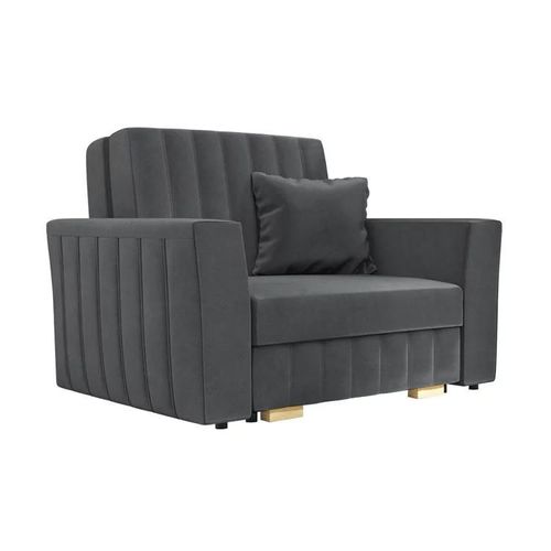 Fauteuil Columbus 135, Gris, Tapisserie, 85x115x98cm