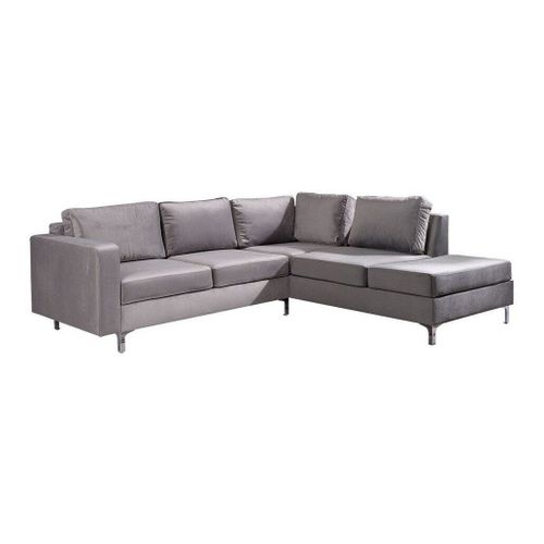 Canapé D'angle Providence 139, Gris, Fonction De Couchage