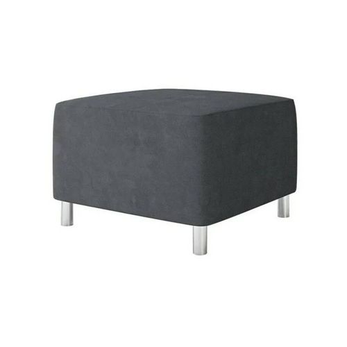 Pouf Comfivo 126, Gris, Tapisserie, 42x56x65cm