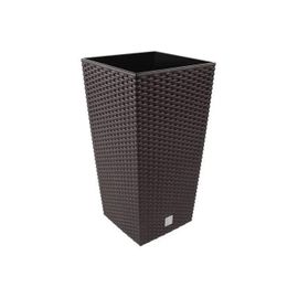 Prosperplast Rato 16,3l Pot Avec Insert 22,5 X 22,5 X 42 Cm Ocre Foncé