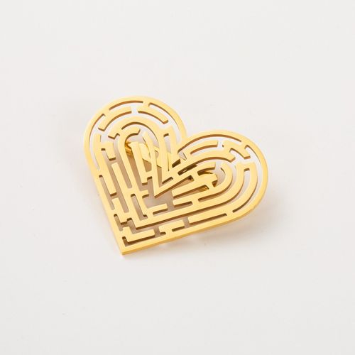 Broche Labyrinthe En C?ur