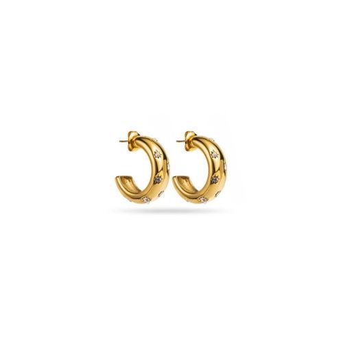Boucles D'oreilles Créoles Strass Étoiles