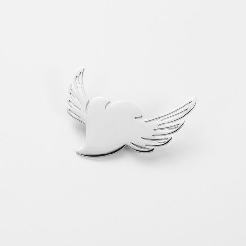 Broche C?ur Ailé