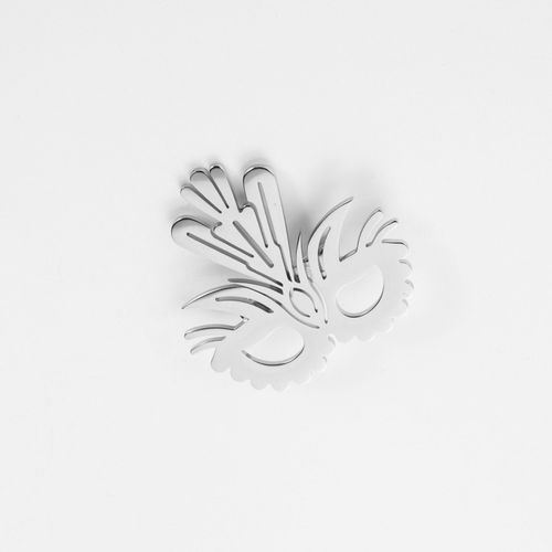 Broche Masque De Carnaval À Plume