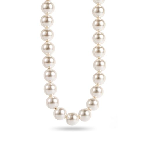 Collier Grandes Perles Blanches