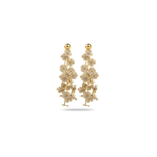 Boucles D'oreilles Bouquet De Fleurs Pendantes