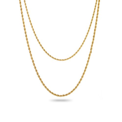 Collier Maille Corde Double Rang