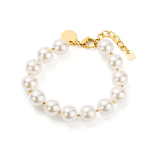 Parure Moyennes Perles Blanches