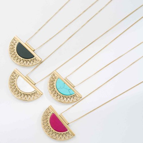 Collier Demi-Rosace Ornementée