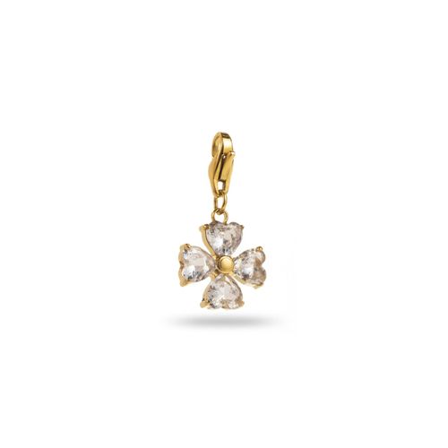 Charm Fleur En Strass