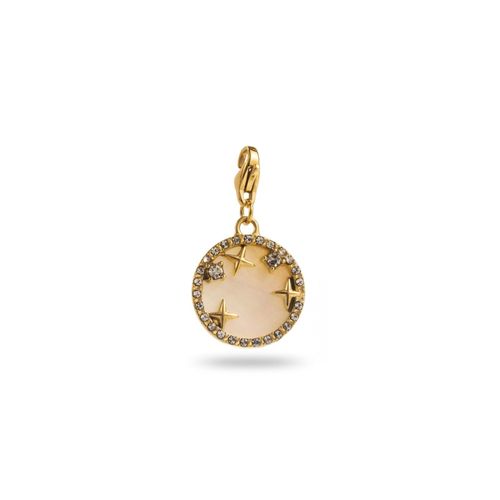 Charm Rond Strass Et Étoiles