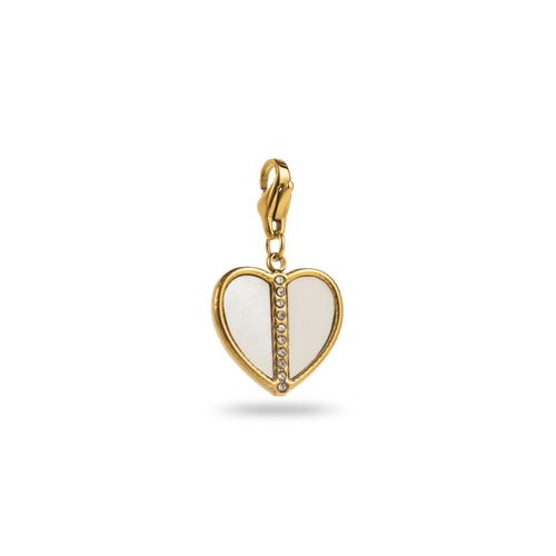 Charm C?ur Et Ligne De Strass