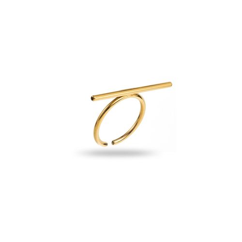 Bague À Barre Horizontale