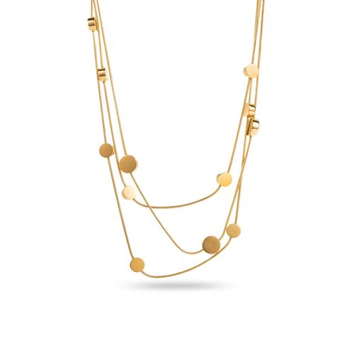 Collier Multi-Rang Asymétrique À Pampilles