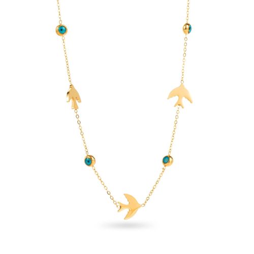 Collier Oiseaux Et Oeil