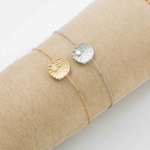 Bracelet Chaîne Coquillage Avec Perle