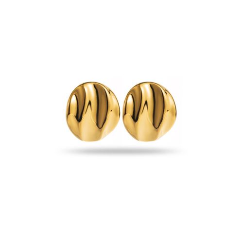 Boucles D'oreilles Puces Rondes Irrégulières