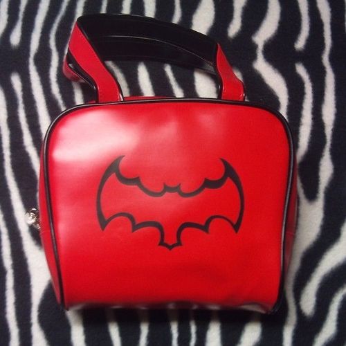 Sac A Main Batman Rouge Chauve Souris Ideal Punk Gothique