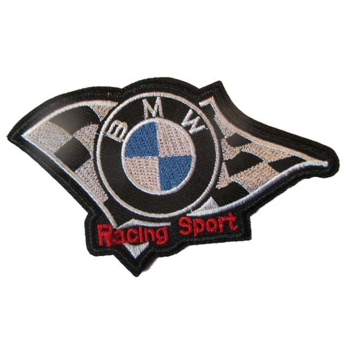Patch Bmw Racing Sport 10x6 Cm Ecusson Thermocollant