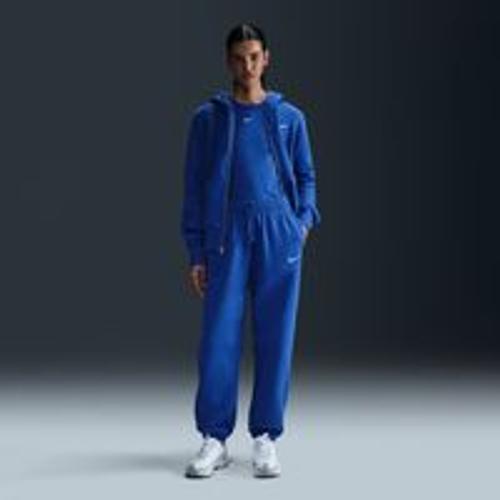 Pantalon De Survêtement Oversize À Taille Haute Nike Sportswear Phoenix Fleece Pour Femme - Bleu