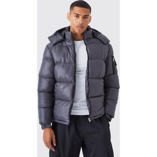 Doudoune Matelassée Brillante Homme - Gris - Xs, Gris