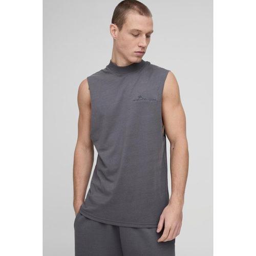 Débardeur À Emmanchures Larges Et Logo - Man Homme - Gris - Xl, Gris