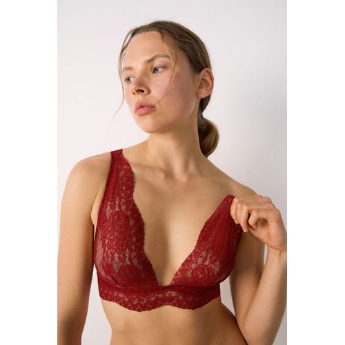 Triangle Sans Armatures En Dentelle - Prodigieuse - S - Rouge - Femme - Etam