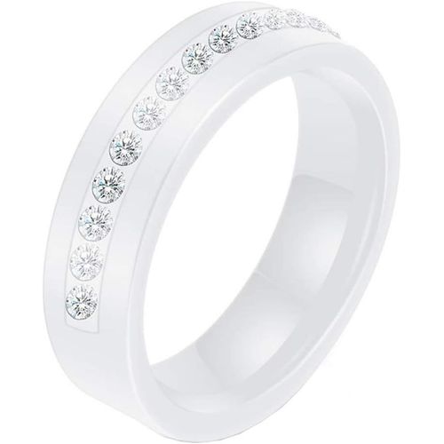 Céramique Bague Pour Femme Avec Cristal Mariage[X367]