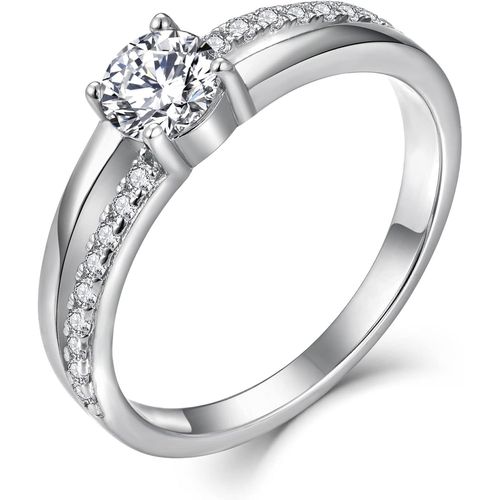 Bague Femme Fiançailles Bague Argent Alliance Femme Bague Mariage 925 Femme[X1521]