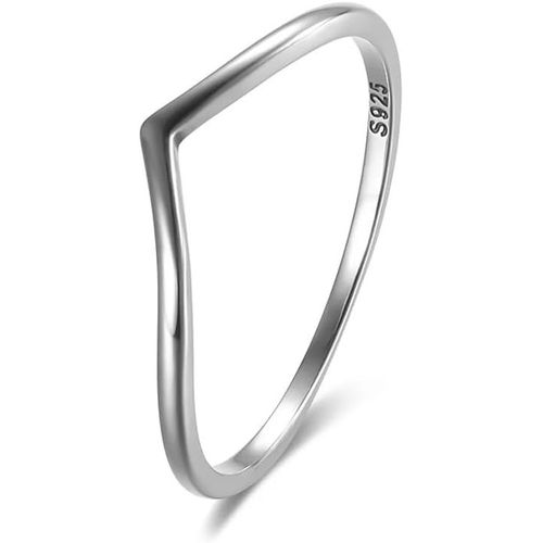 Ayana V Bague En Argent Pour Femme Avec Finition Argentée, 7, Métal, Non Applicable[X2416]