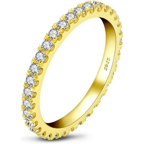 Bagues, Eternity Rings, Bagues De Fiançailles, Bagues En Argent Sterling For Women Or Blanc/Or Rose/Or Jaune[X2206]