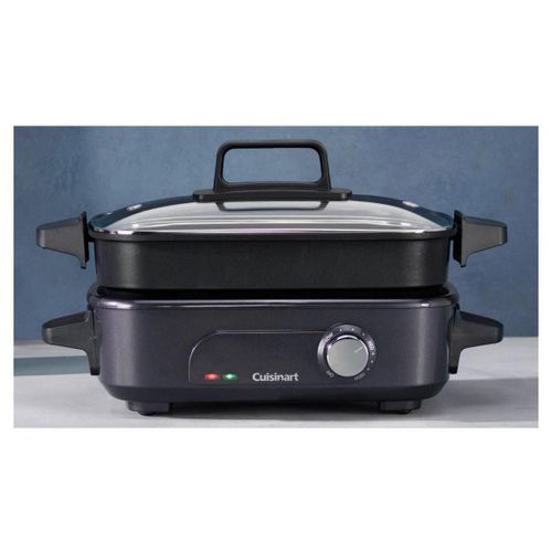 Cuisinart GRMC3E - Multi cooker/grill/steamer - 1400 Watt - bleu nuit