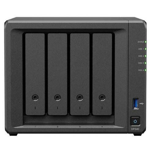 Synology DP340 - Ryzen Embedded R1600 2.6 GHz 16 Go RAM 32 To Noir