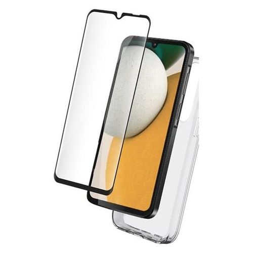 BIGBEN Connected - Coque de protection pour téléphone portable - polyuréthanne thermoplastique (TPU) - transparent - avec Protecteur d'écran en verre trempé - pour Samsung Galaxy A15, A15 5G