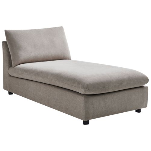 Chaise Longue En Tissu Taupe Vizille