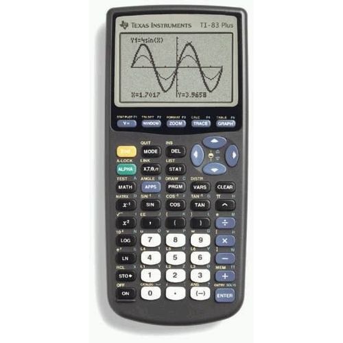 Texas Instruments TI-83 Plus - Calculatrice graphique - 10 chiffres + 2 exposants - pile, pile de sauvegarde mémoire