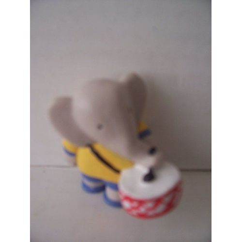 Babar Figurine Avec Tambour 4 Cm