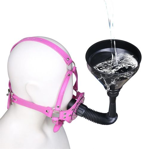 Fétiche Sashwater Entonnoir Plus Nail Bondage Plug, Kit De Bouche, Bouchon De Sangle, Entonnoir De Masque En Cuir, Lavement Chev, Bave Plug, Gag Head